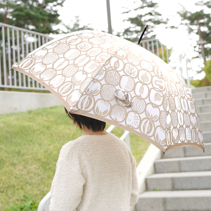 大人の女性にぴったりなレディース長傘！晴雨兼用雨傘8本骨60cm