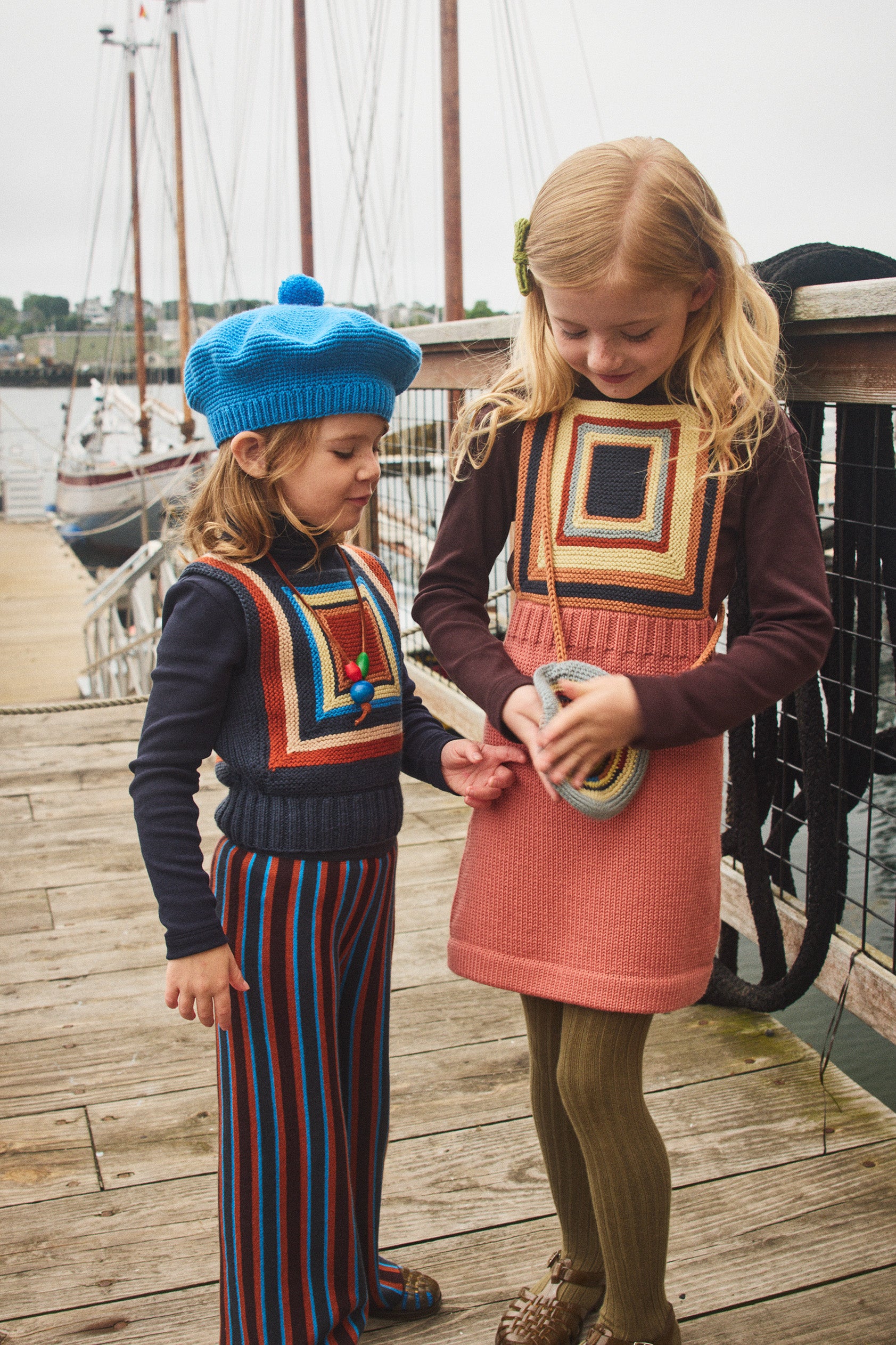 Log Cabin Pinafore – Misha & Puff