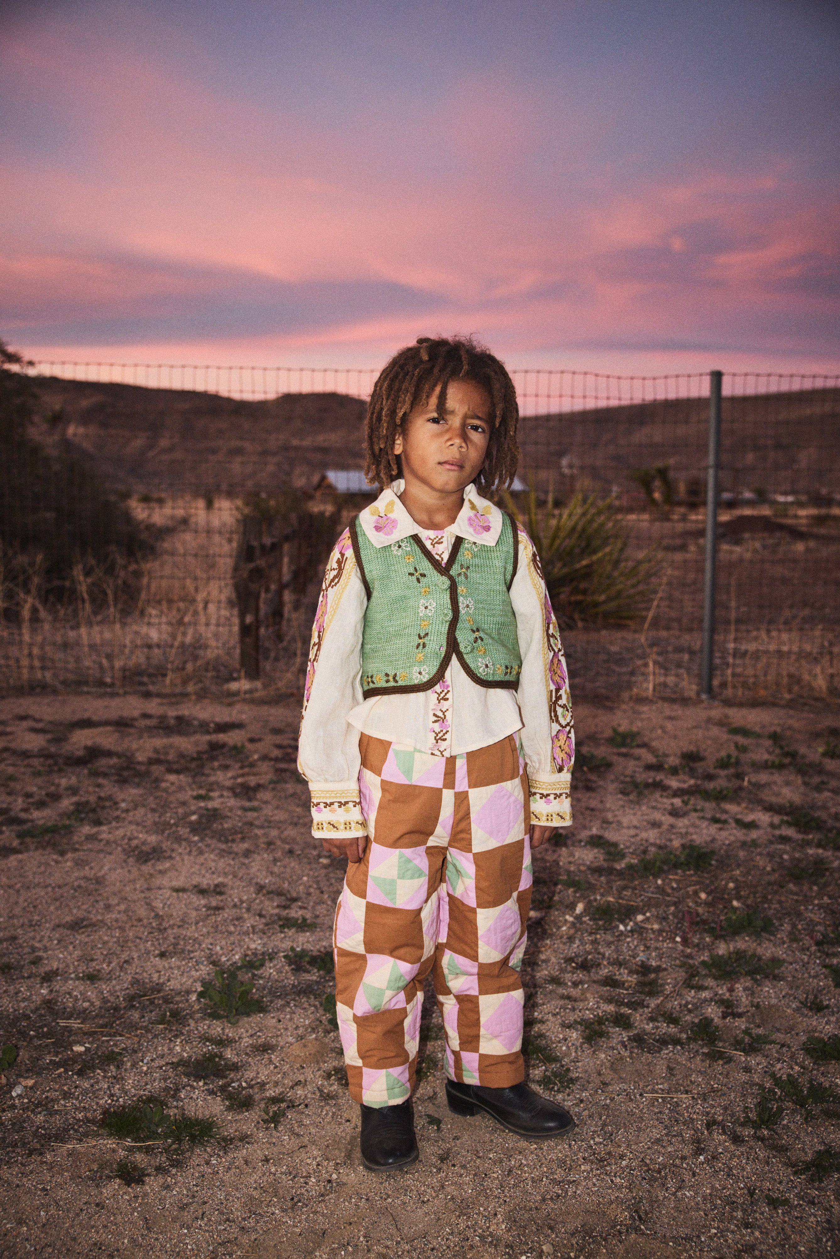 Tammy Quilted Patchwork Trousers – Misha & Puff