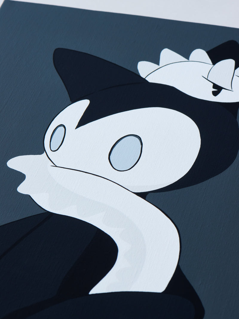 アーティスト LOTTA《SOCKS & HEBI》 オリジナル絵画 （Numero CLOSET）