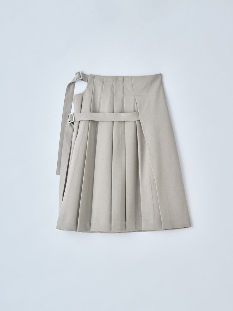 TĔLOPLAN（テーロプラン）Obrecht Skirt プリーツラップスカート