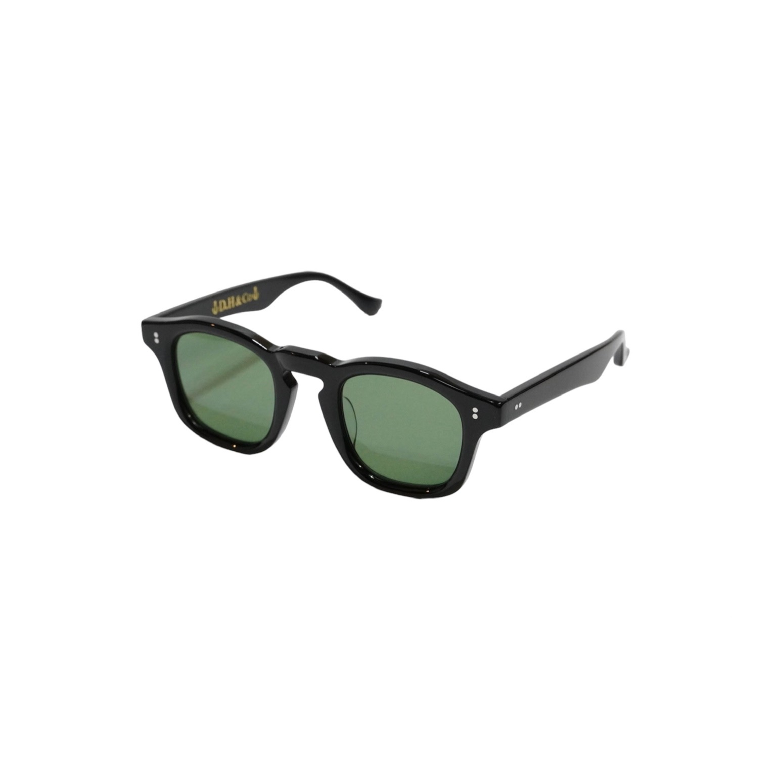 New name！ / DRESS HIPPY/DH-BOSTON SUNGLASSES (BLACK × D.GREEN)