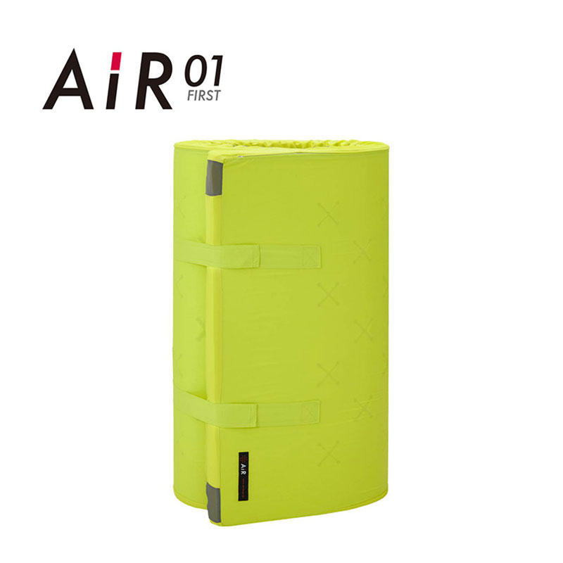 エアー01] マットレス ／BASIC （シングル）8×97×195cm イエロー 表地