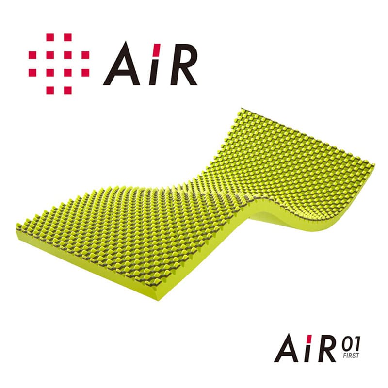 エアー01] マットレス ／BASIC （シングル）8×97×195cm イエロー 表地