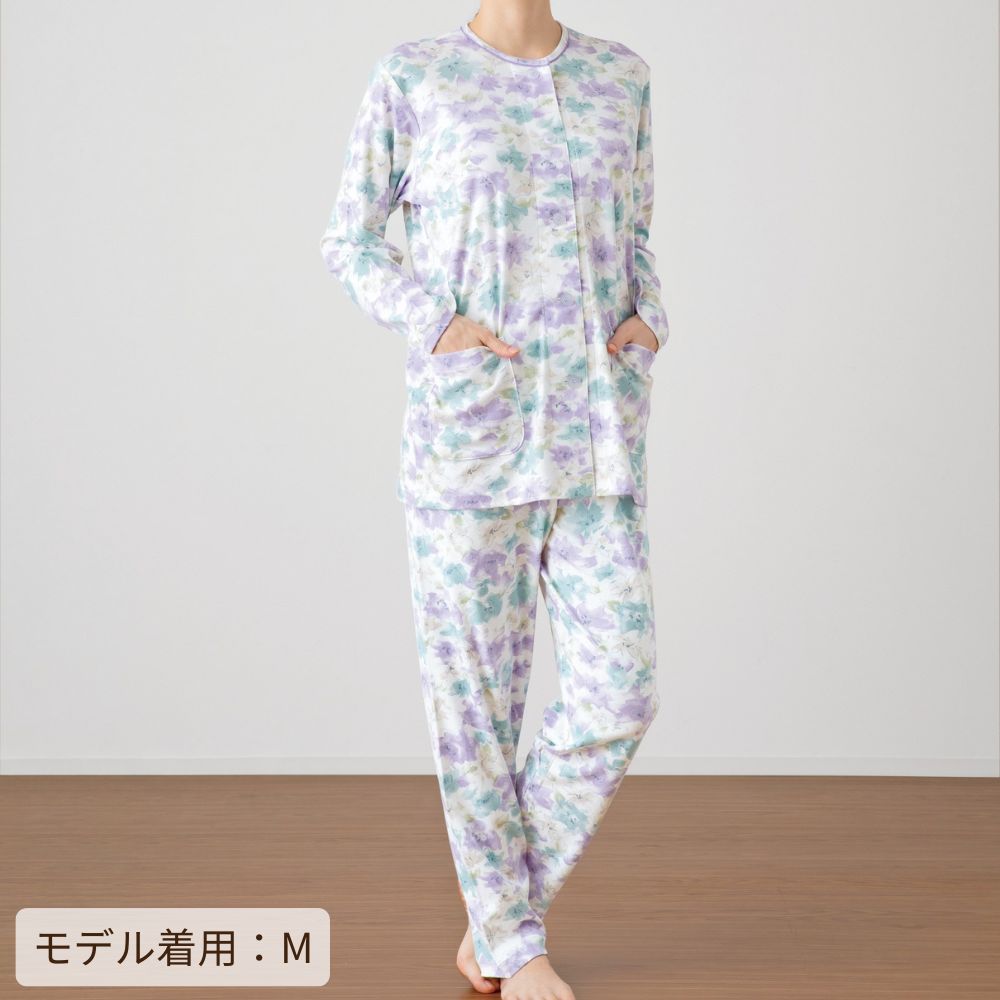 寝心地にこだわった】レディースパジャマ 日本製 綿100% スムース