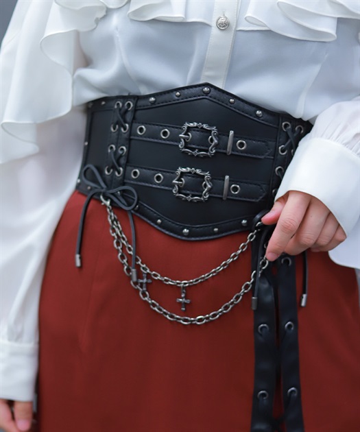 レースアップコルセットベルト | axes femme online shop