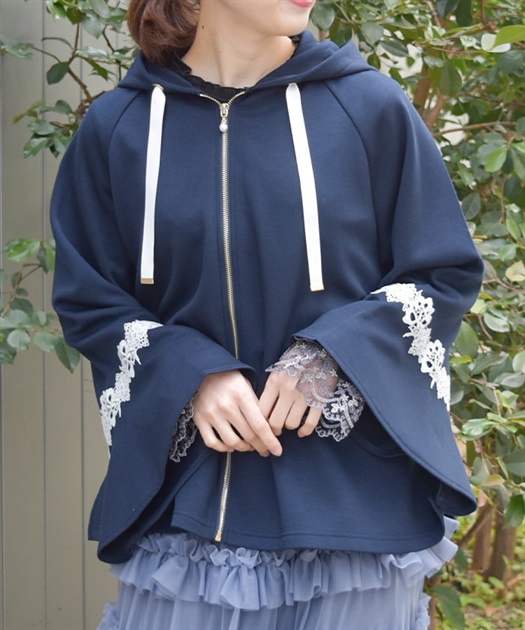 花粉ガードフレア袖ケープ | axes femme | axes femme online shop