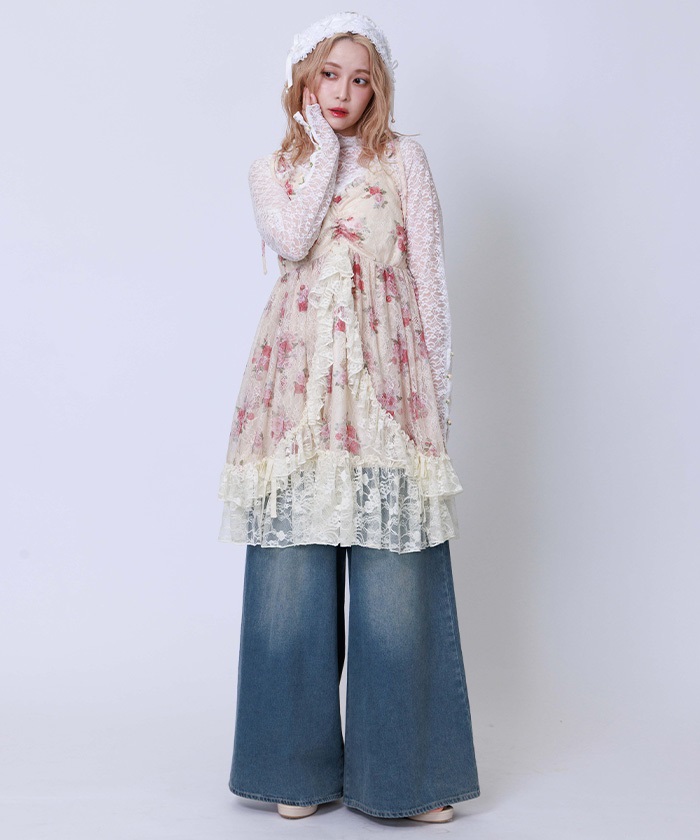 ブーケレースキャミチュニック | axes femme online shop