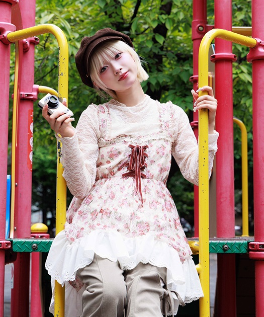 花柄レースチュニック | axes femme online shop