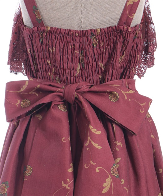 菊と狐柄ジャンパースカート | 大人衣料 | axes femme online shop