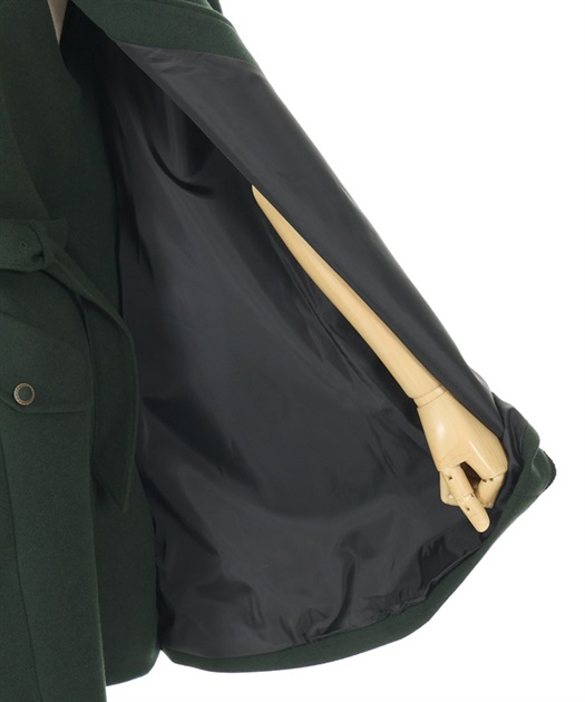 ファー襟付ケープコート | axes femme online shop -outlet-