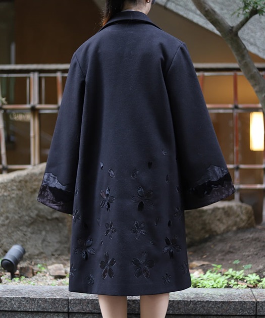 桜パッチワーク刺繍コート | AXES-X＆REZEN -outlet- | axes femme
