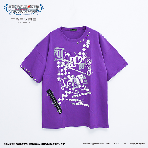 アイドルマスター シンデレラガールズ』二宮飛鳥×TRAVAS TOKYO Tシャツ 紫