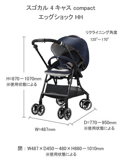 スゴカル 4キャス compact エッグショック HH フューシャピンク コンビ