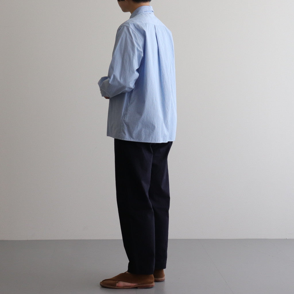 COMFORT SHIRT RELAX SQUARE #SAX ST [63107] _ YAECA | ヤエカ – ciacura