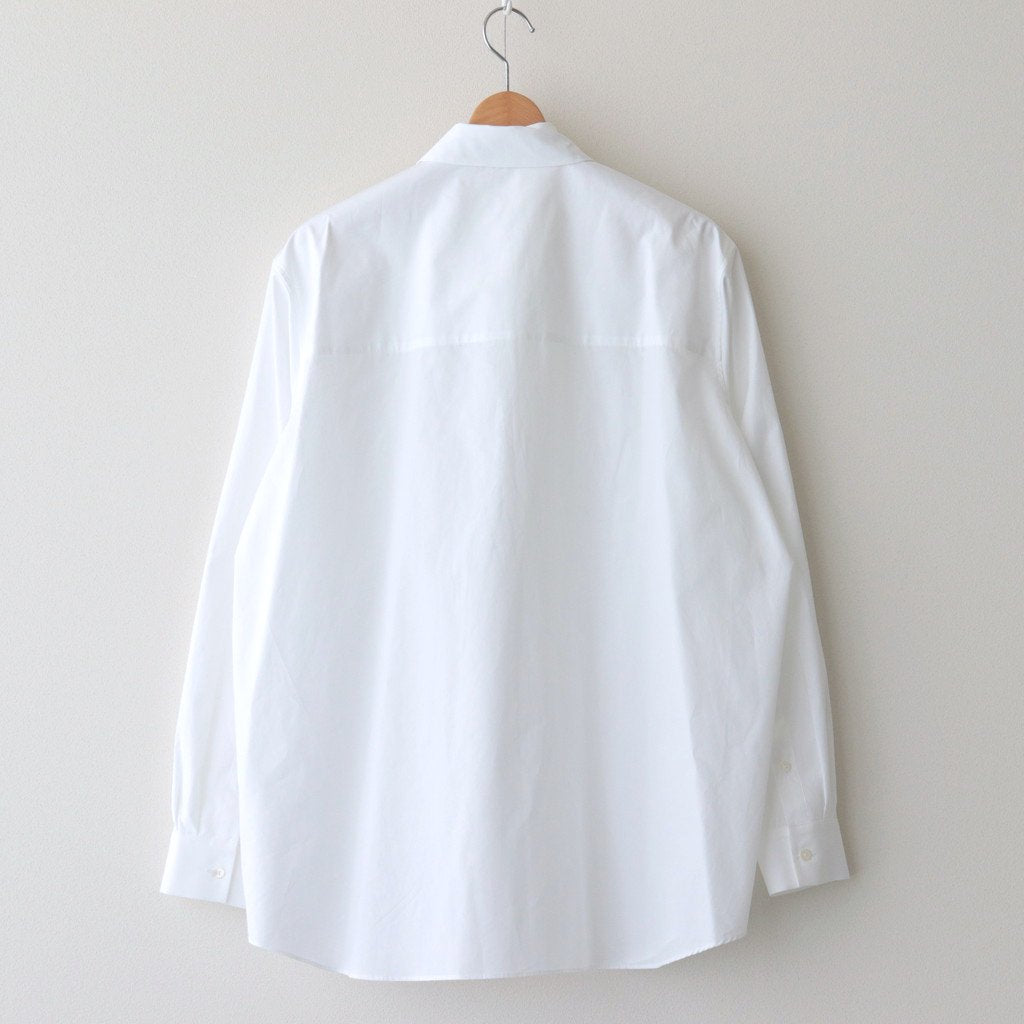 SUVIN BROAD STANDARD SHIRT #WHITE [BLAGSM0001] _ ATON | エイトン