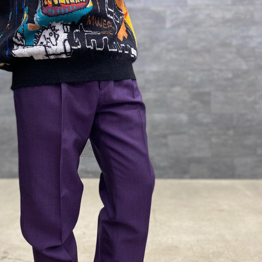 PLEATED TROUSERS -TYPE 1- #PURPLE [22FW-WMP-TR01]_WACKO MARIA