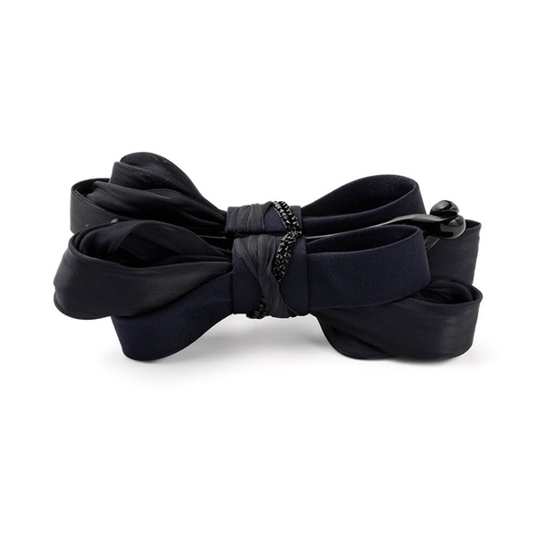 シュカブラリボン バナナクリップ(ネイビー) | バナナクリップ