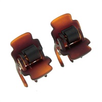 販路限定】スーパークリップ 2個セット(ブラウンミックス) | ベース