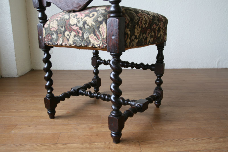 ジャコビアンツイストチェア｜アンティーク家具・照明の専門店｜デニム