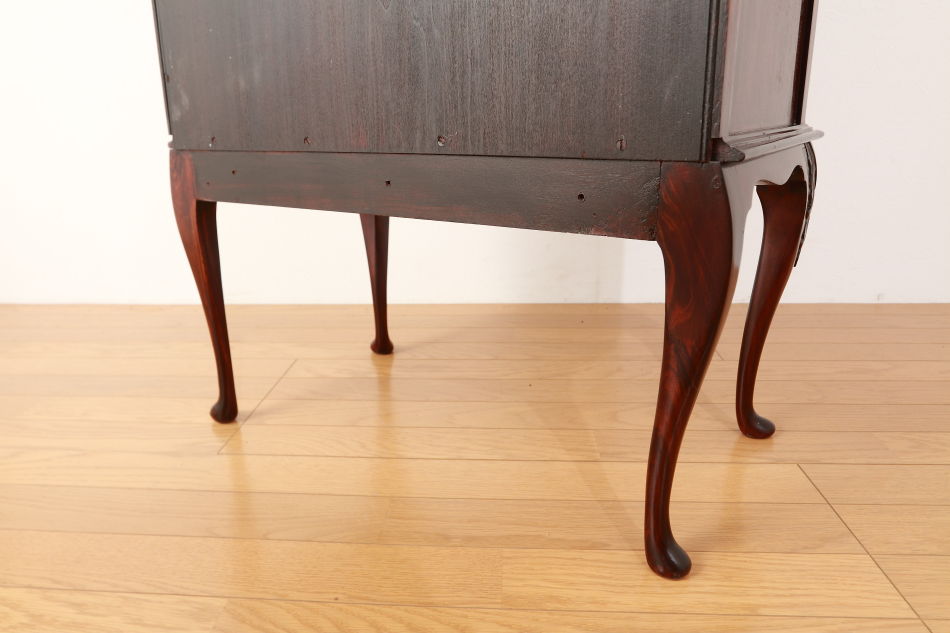 ヴィクトリアンスタイル クオリティマホガニー ジュエリーケーストップ