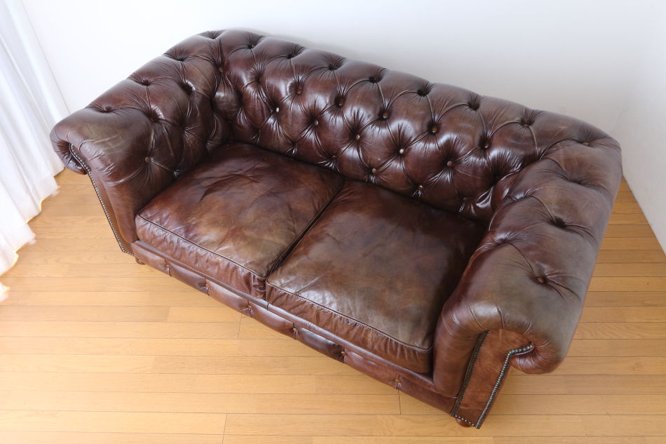 Halo ヴィンテージレザー チェスターフィールド ケンジントン 2P