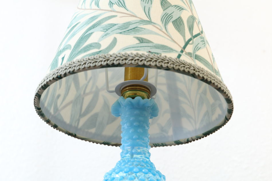 ☆美 フェントン ベイビーブルー オーバーレイシェードランプ ☆美