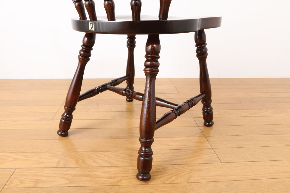 キツツキマーク ジャパニーズウィンザースタイル ダイニングチェア