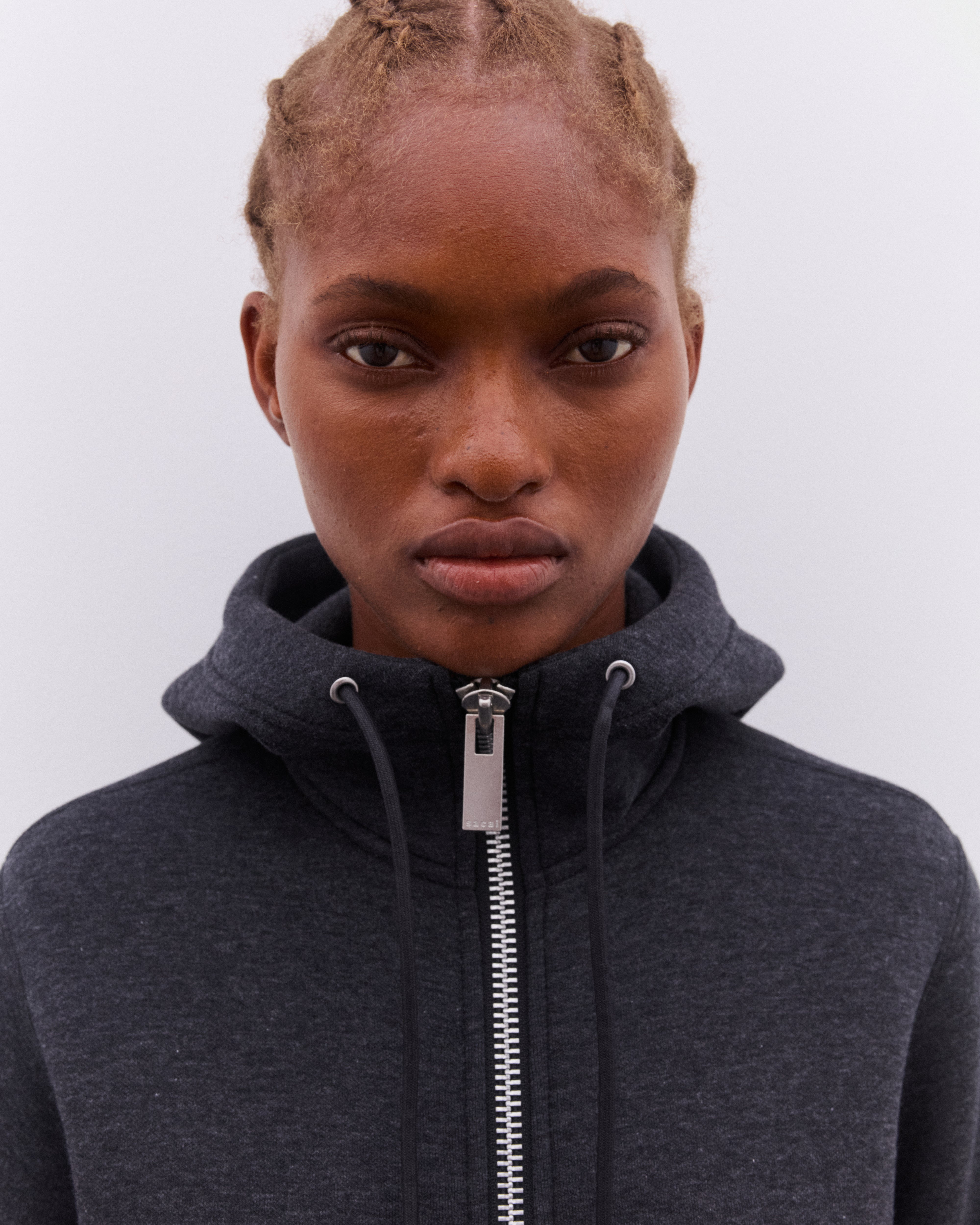 sacai: Women's Sponge Sweat Hoodie (Black) | DSML E-SHOP