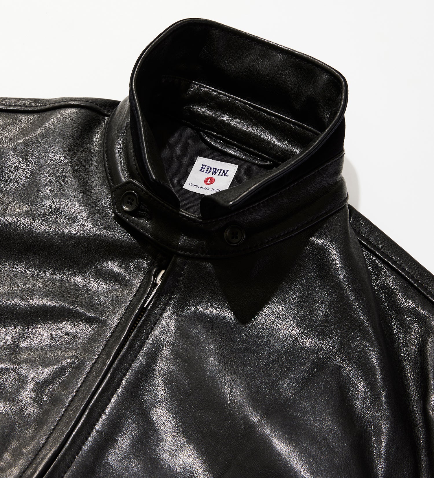 ZIP UP JACKET Leather Black – EDWIN CONCEPT SHOP