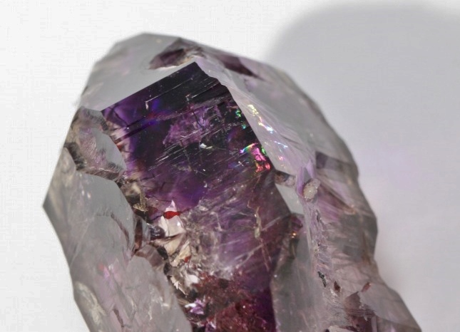 ジンバブエ産 アメジストエレスチャル in レピドクロサイト（水入り