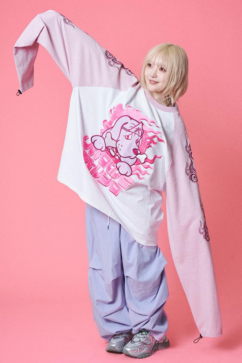 GALFY (ガルフィー) うらめしやロンTee PINK / ロックファッション