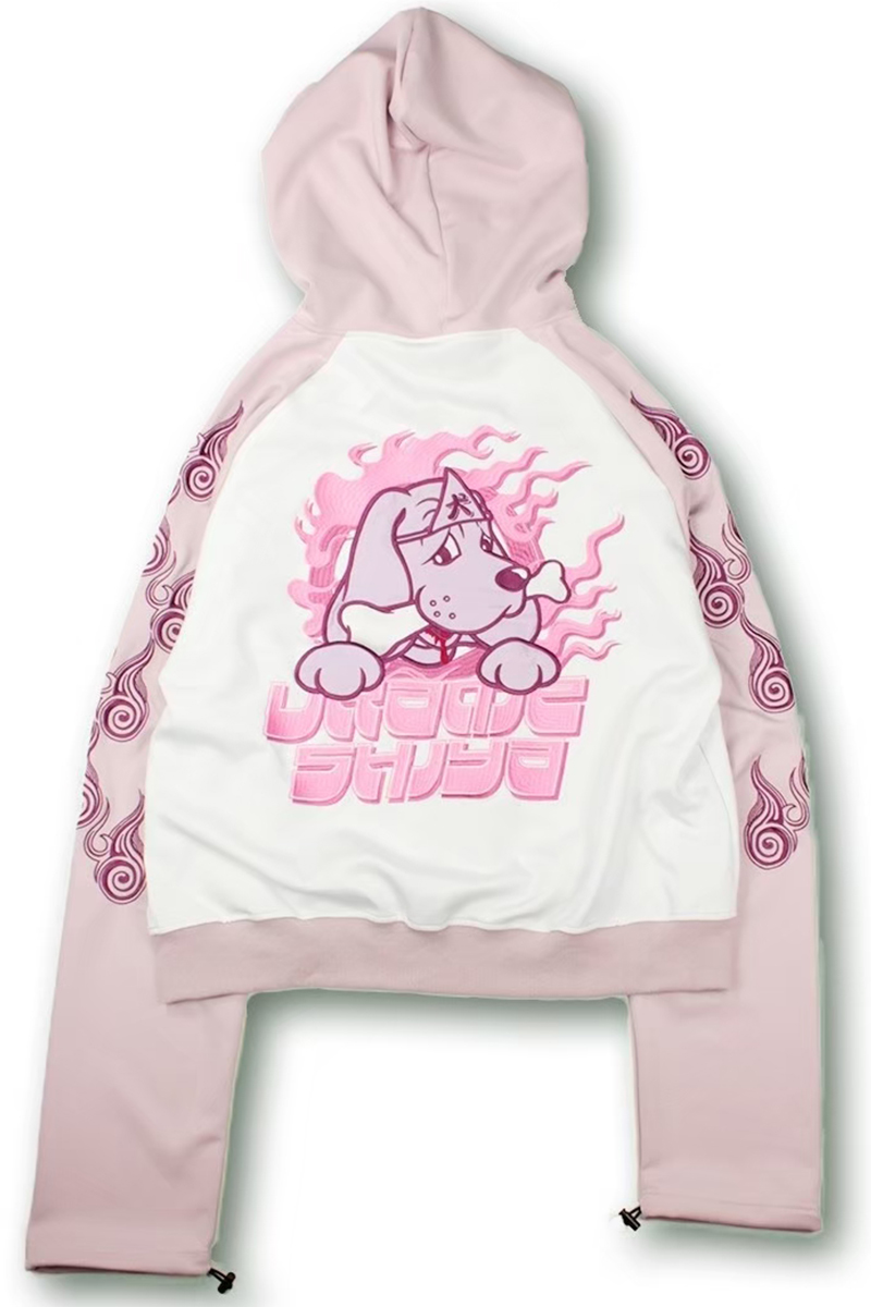 GALFY (ガルフィー) うらめしやパーカー PINK / ロックファッション