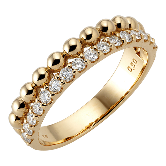 通販限定】K18イエローゴールド ダイヤモンド リング | 高品質 金