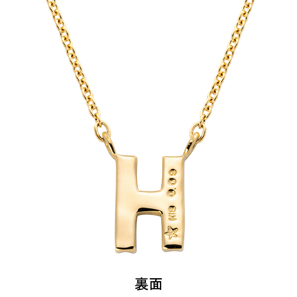 K18イエローゴールド ダイヤモンド イニシャルペンダントH | 高品質 金
