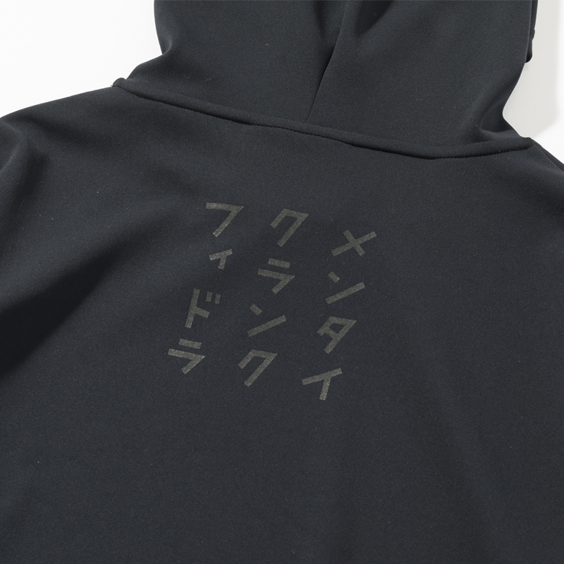 GO/LOOK!（ゴルック）｜MCF ロゴプリントパーカー ブラック【GO/LOOK