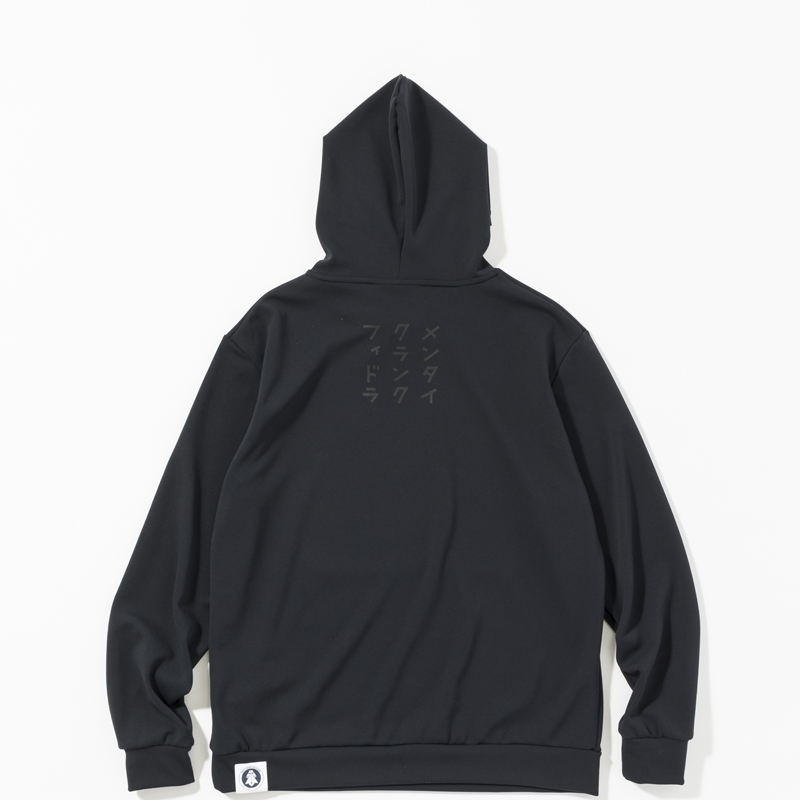 GO/LOOK!（ゴルック）｜MCF ロゴプリントパーカー ブラック【GO/LOOK