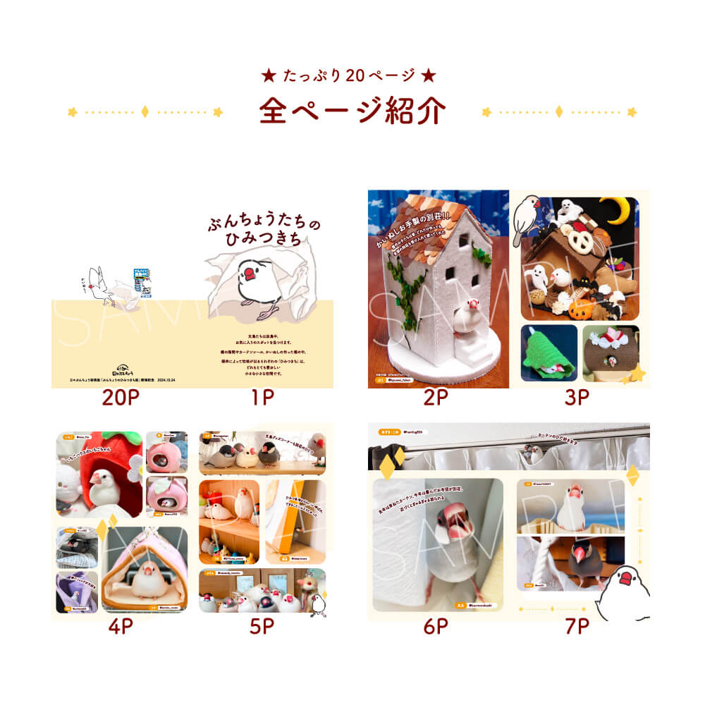 文鳥の日(10/24)購入者特典】写真集「ぶんちょうたちのひみつきち