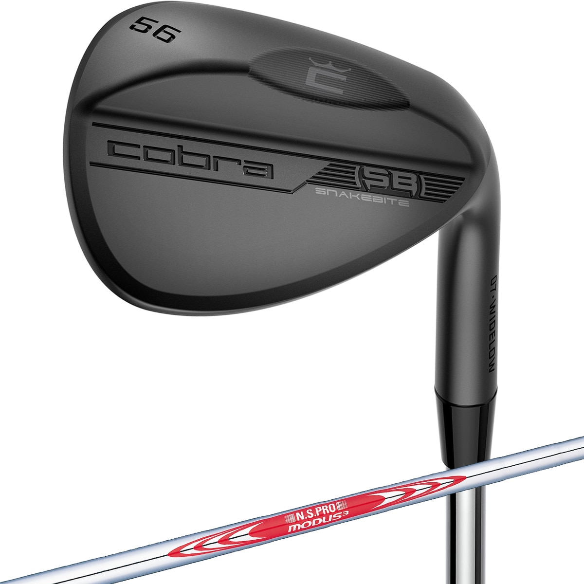 キング SNAKEBITE Wソール ウェッジ ブラックQPQ仕上げ N.S.PRO MODUS3