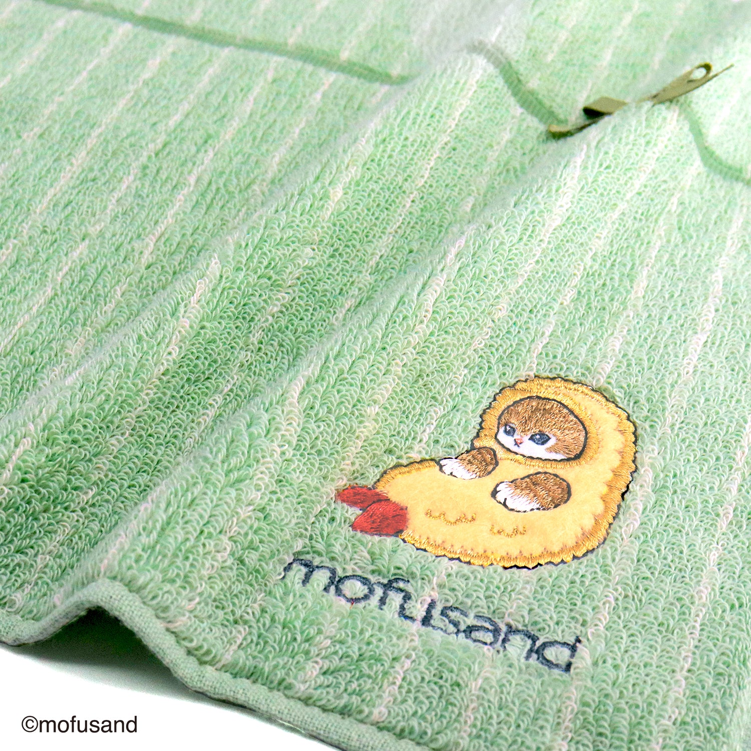 NEW】タオルハンカチ おすわり えびにゃん #202b グリーン – INTERMODE
