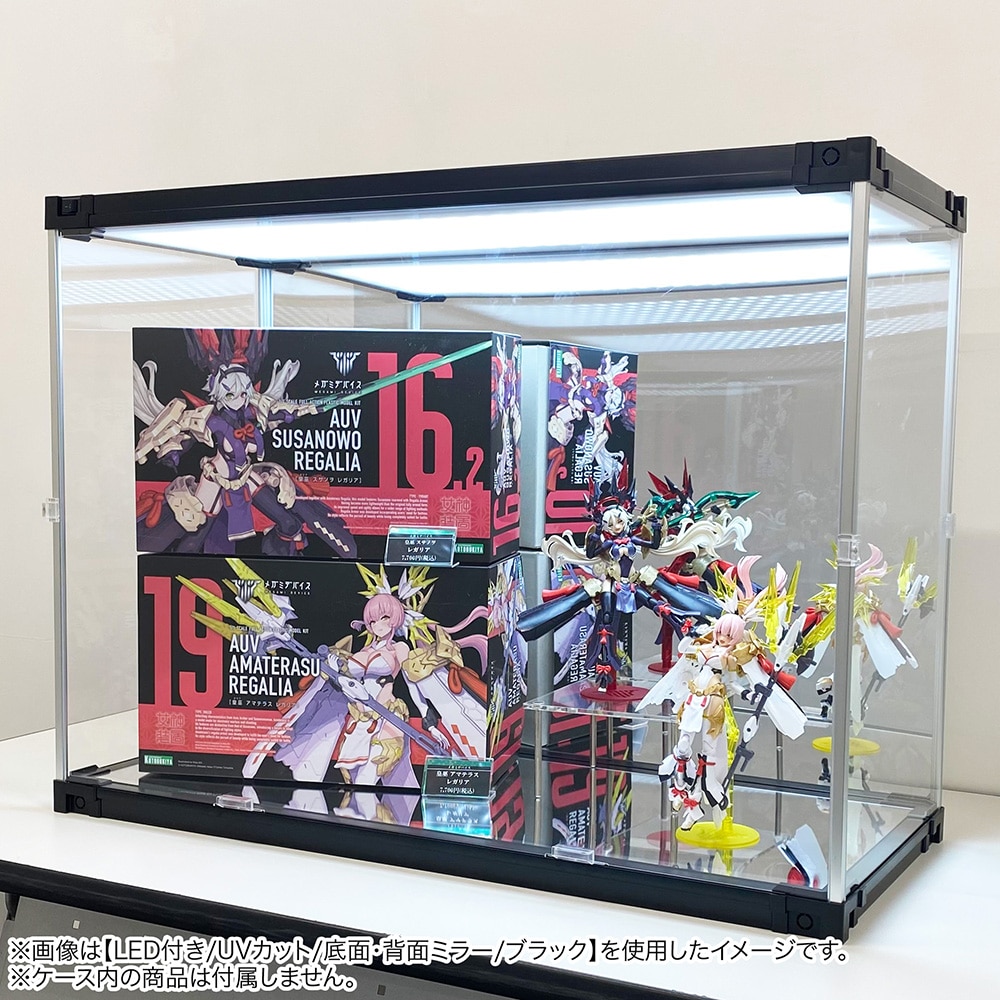 J-STAGE ワイド ハイタイプ【LED付き/UVカット/底面クリア/ブラック