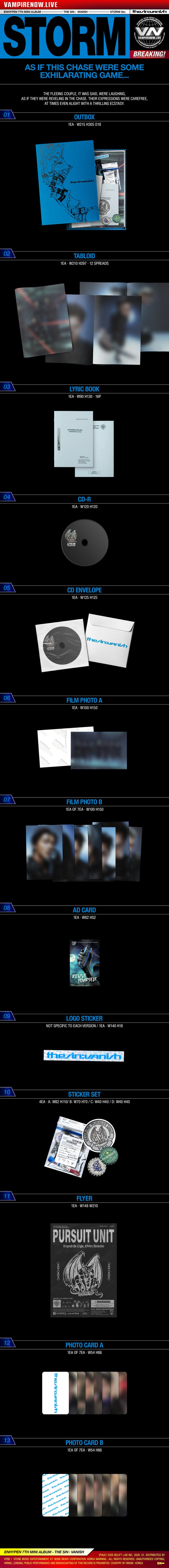 ENHYPEN - THE SIN : VANISH [KPOP NARA EXCLUSIVE] – Kpop Nara