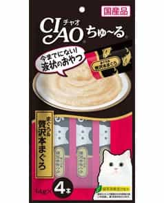 いなば CIAO ちゅ～る まぐろ＆タラバガニ入り 14g×4本（4901133718434