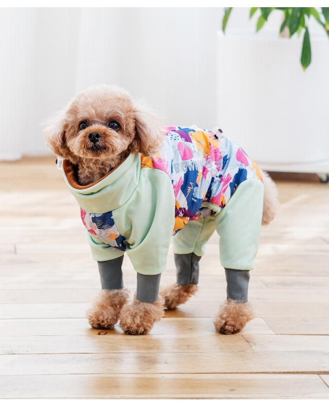 アルク・ロース BROWNIE'S 撥水ペイント柄ロンパース（BR251804）｜犬