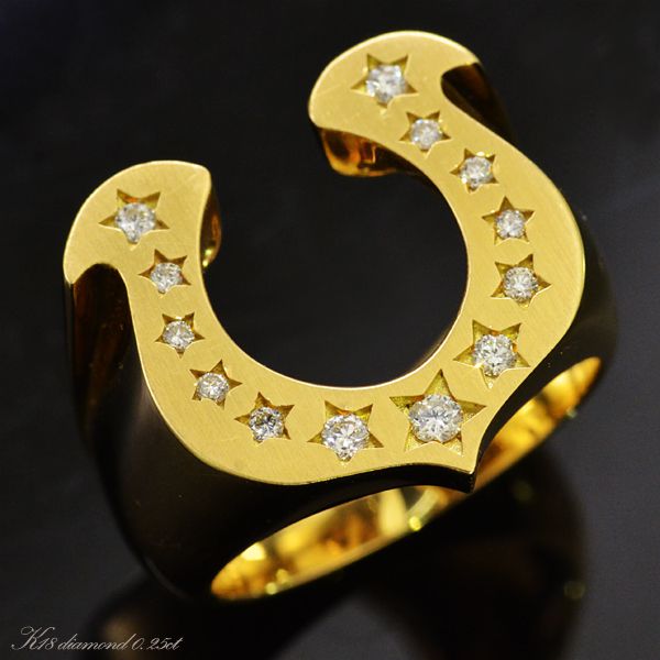 楽天市場】【中古】TENDERLOIN ホースシューリング 18K イエロー