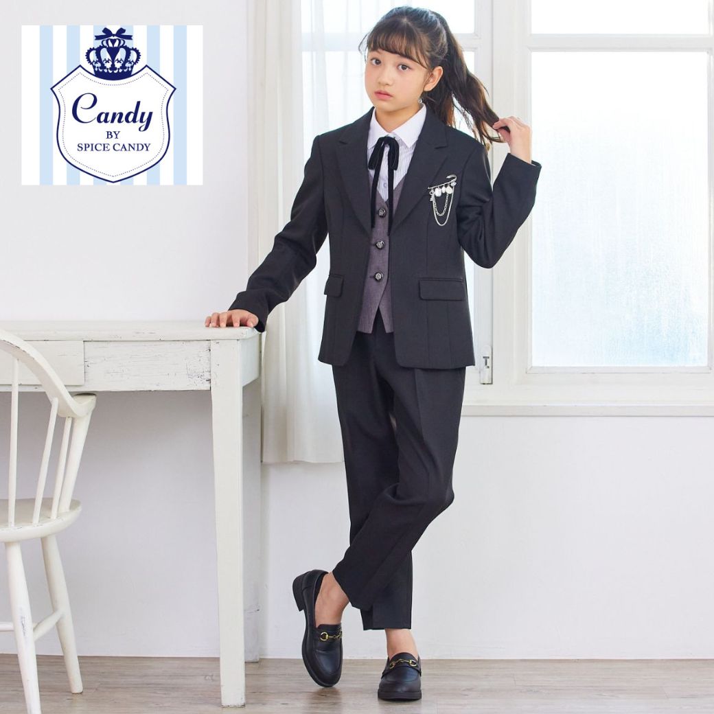 卒業式 パンツスーツ 女の子 スーツ 女の子 卒服 小学生 パンツ ロング