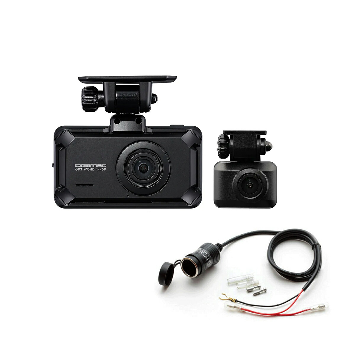 楽天市場】【お得なセット品】コムテック ZDR027 前後2カメラドライブ