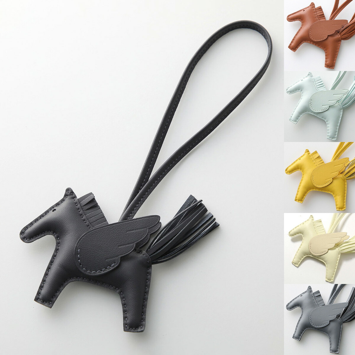 楽天市場】エルメス バッグチャーム ロデオ MM アニューミロ ローズ