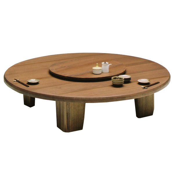 HR896 木目が素敵な円卓 ちゃぶ台 卓 座卓 ラウンドテーブル 丸 HR896
