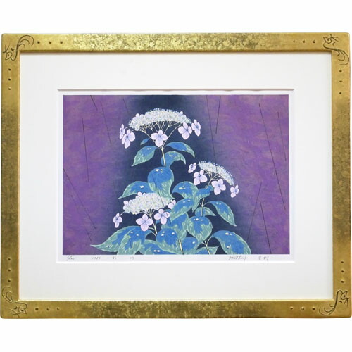 楽天市場】牧野宗則 額付き木版画 『いのちの花』 2007年 : ベルセーブ